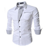 Long Sleeve Slim Fit Men Shirt