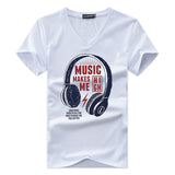 Headphone Printing Men T-Shirt