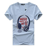 Headphone Printing Men T-Shirt