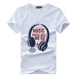 Headphone Printing Men T-Shirt