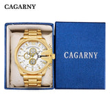 CAGARNY Luxury Brand Men Clock