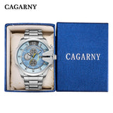 CAGARNY Luxury Brand Men Clock