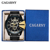 CAGARNY Luxury Brand Men Clock